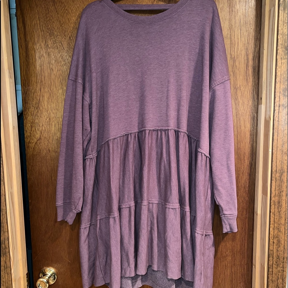 Long sleeve, oversized, sweater dress